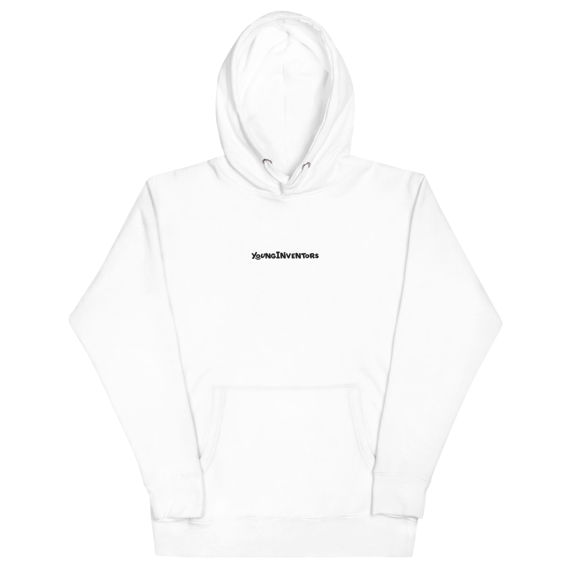 young inventors white hoodie